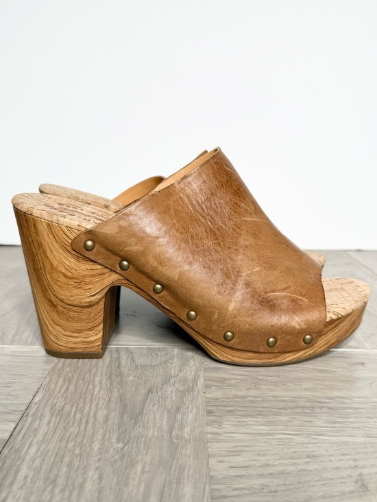 Kork-Ease Shoes - Kork Ease Danika Brown Leather Slip On Heel 10M